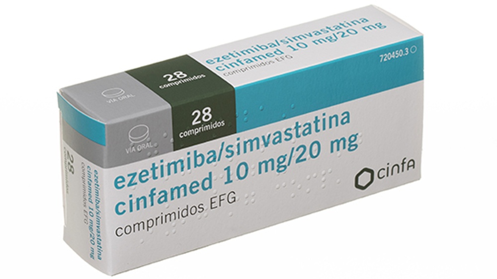 EZETIMIBA/SIMVASTATINA CINFAMED 10 mg/20 mg COMPRIMIDOS