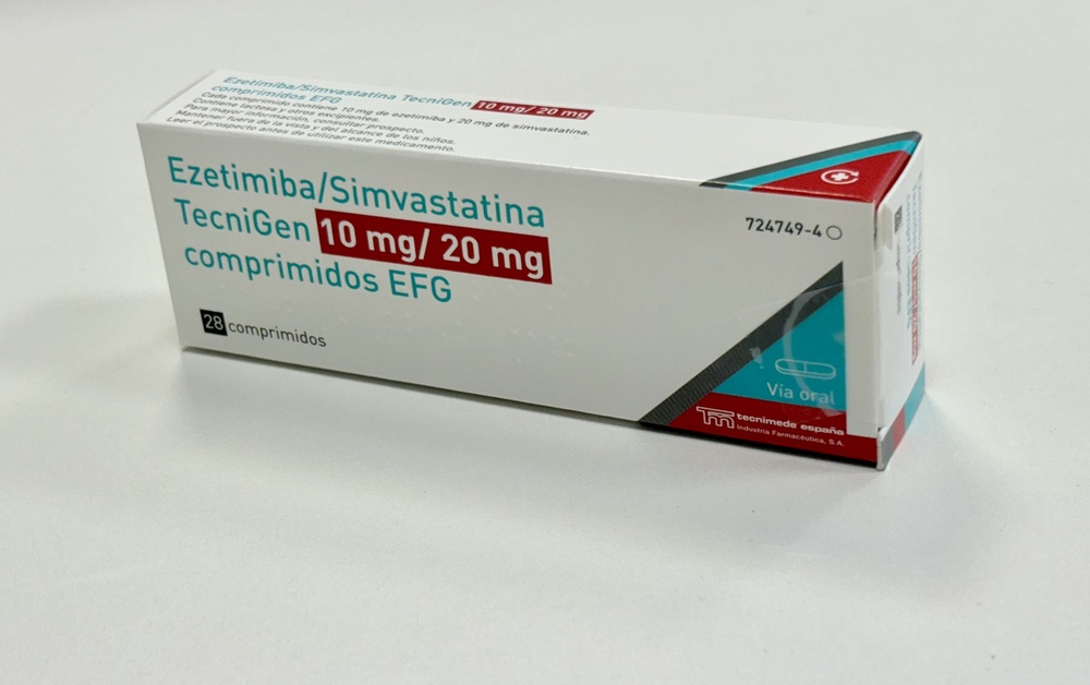 EZETIMIBA/SIMVASTATINA TECNIGEN 10 mg/20 mg COMPRIMIDOS