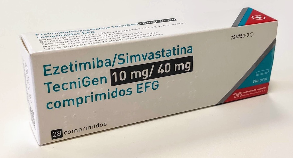 EZETIMIBA/SIMVASTATINA TECNIGEN 10 mg/40 mg COMPRIMIDOS