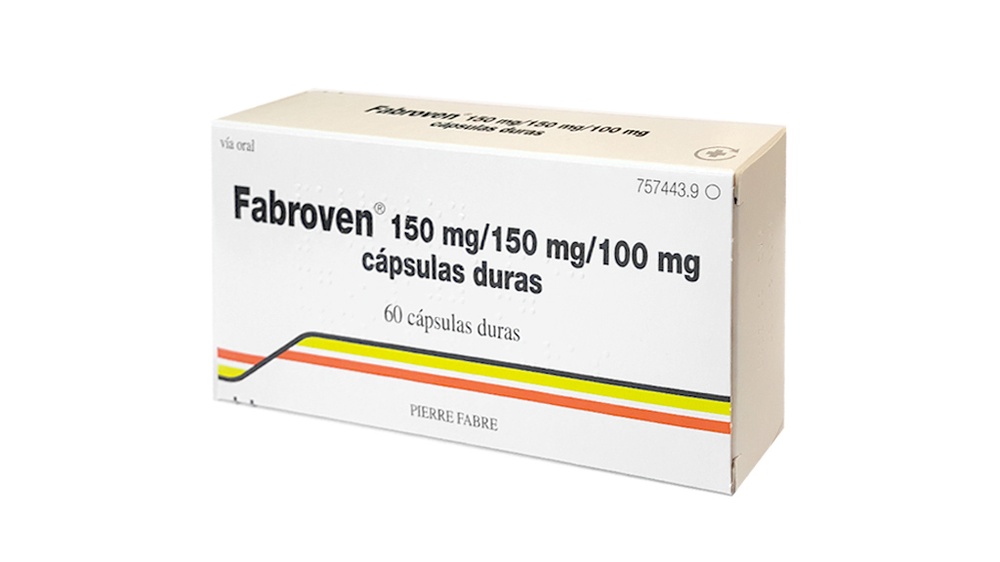 FABROVEN 150 mg/150 mg/100 mg CÁPSULAS DURAS