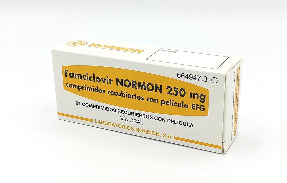 FAMCICLOVIR NORMON 250 mg COMPRIMIDOS REVESTIDOS POR PELÍCULA