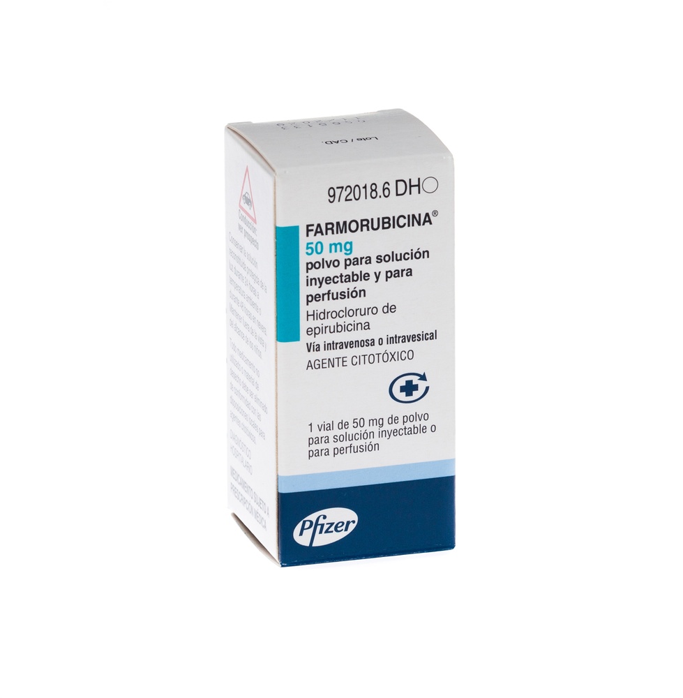 FARMORUBICINA 50 mg PÓ PARA SOLUÇÃO INJETÁVEL E PARA PERFUSÃO