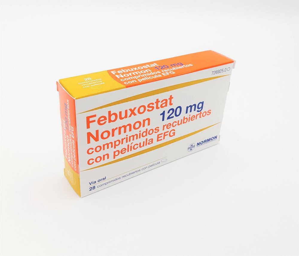 FEBUXOSTAT NORMON 120 mg COMPRIMIDOS REVESTIDOS POR PELÍCULA