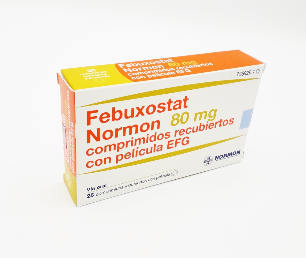 FEBUXOSTAT NORMON 80 mg COMPRIMIDOS REVESTIDOS POR PELÍCULA