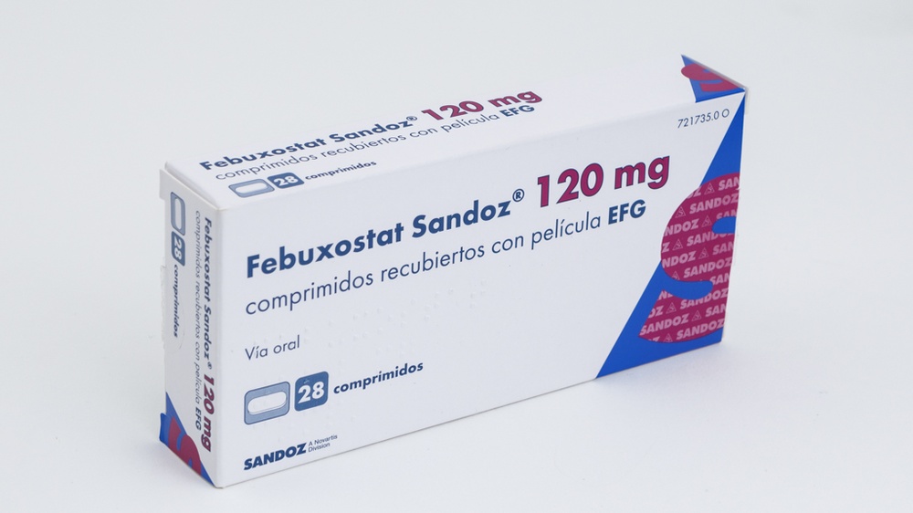 FEBUXOSTAT SANDOZ 120 mg COMPRIMIDOS REVESTIDOS POR PELÍCULA