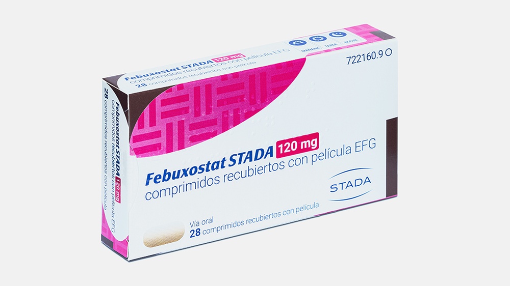 FEBUXOSTAT STADA 120 mg COMPRIMIDOS REVESTIDOS POR PELÍCULA