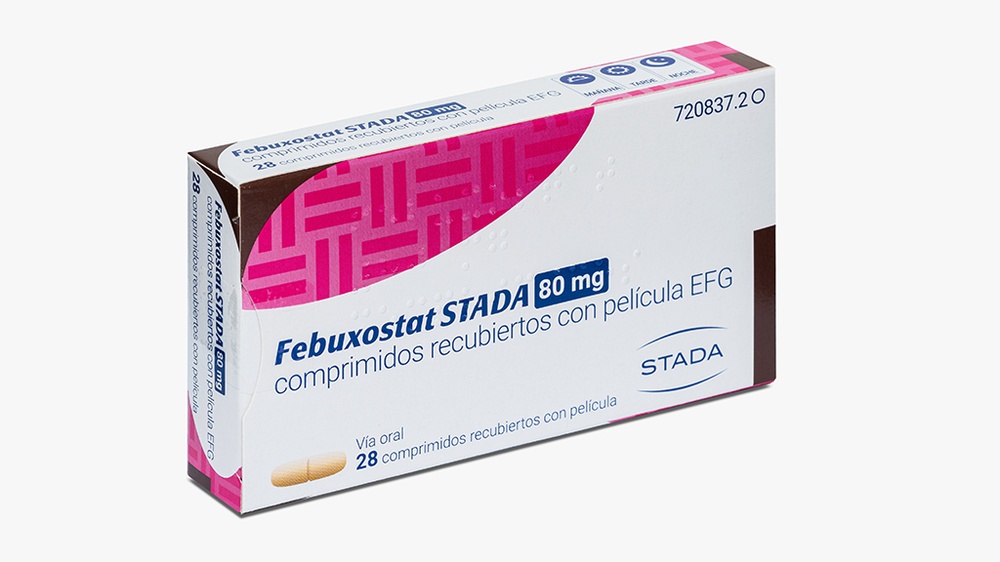 FEBUXOSTAT STADA 80 mg COMPRIMIDOS REVESTIDOS POR PELÍCULA