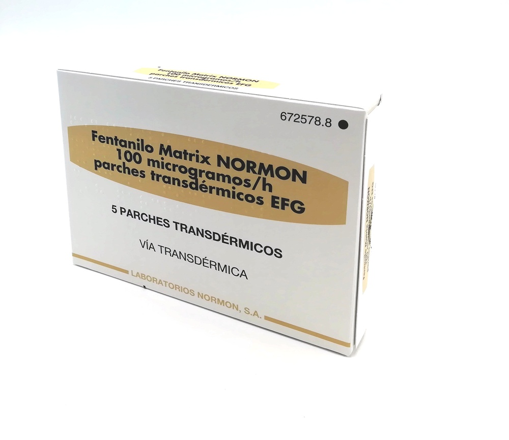 FENTANIL MATRIX NORMON 100 microgramas/hora DESPERDÍVEIS TRANSDÉRMICOS