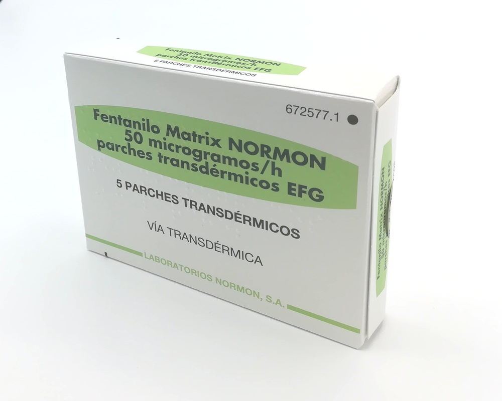 FENTANIL MATRIX NORMON 50 microgramas/hora PACHES TRANSDÉRMICOS