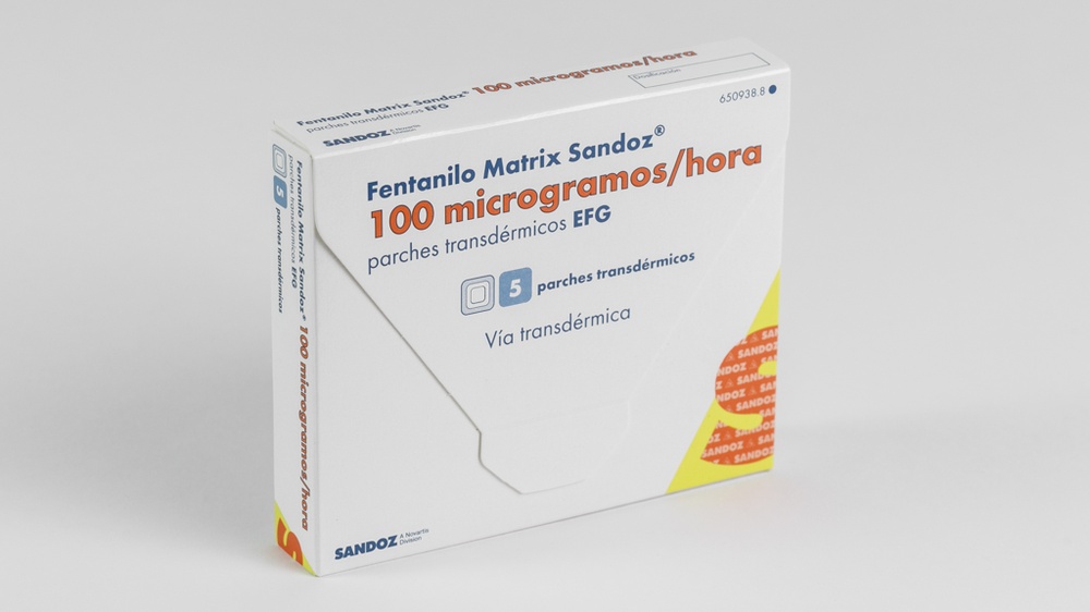 FENTANIL MATRIX SANDOZ 100 microgramas/hora PENSOS TRANSDÉRMICOS