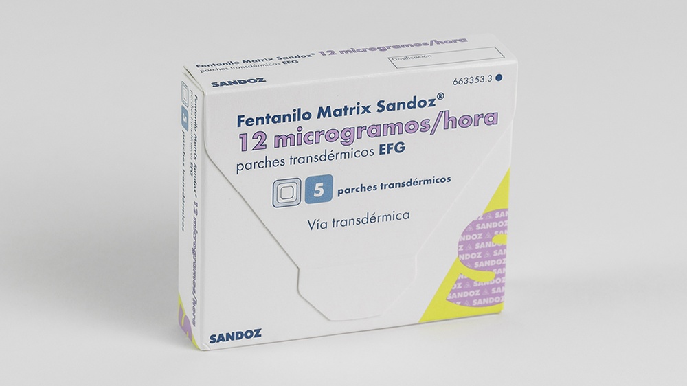 FENTANIL MATRIX SANDOZ 12 microgramas/hora PENSOS TRANSDÉRMICOS