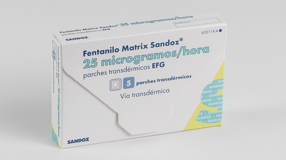 FENTANIL MATRIX SANDOZ 25 microgramas/hora PENSO TRANSDéRMICO