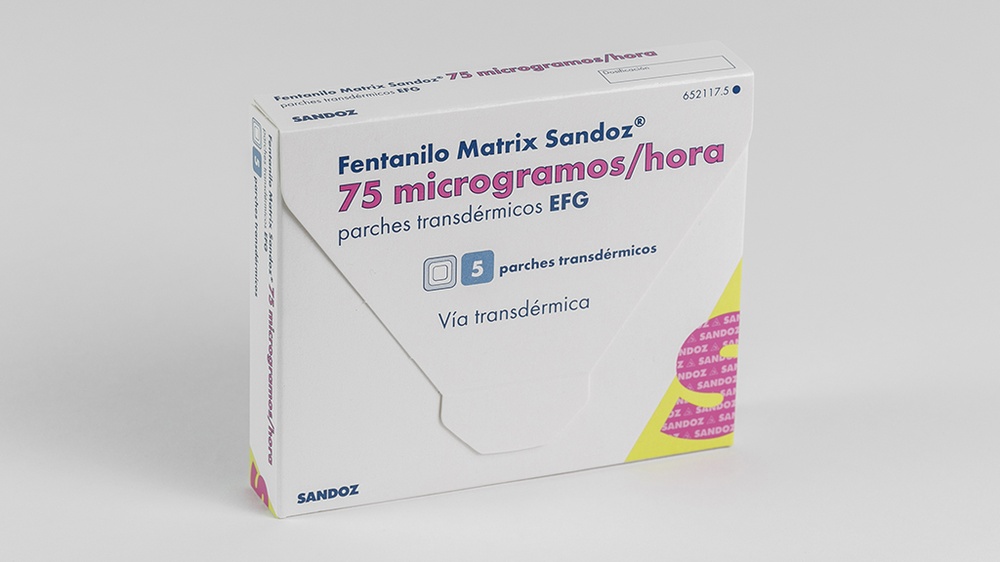 FENTANIL MATRIX SANDOZ 75 microgramas/hora PENSO TRANSDéRMICO
