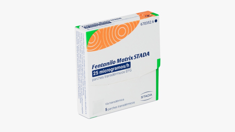 FENTANIL MATRIX STADA 25 microgramas/hora DESCARGA TRANSDÉRMICA
