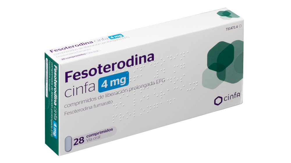 FESOTERODINA CINFA 4 mg COMPRIMIDOS DE LIBERTAÇÃO PROLONGADA