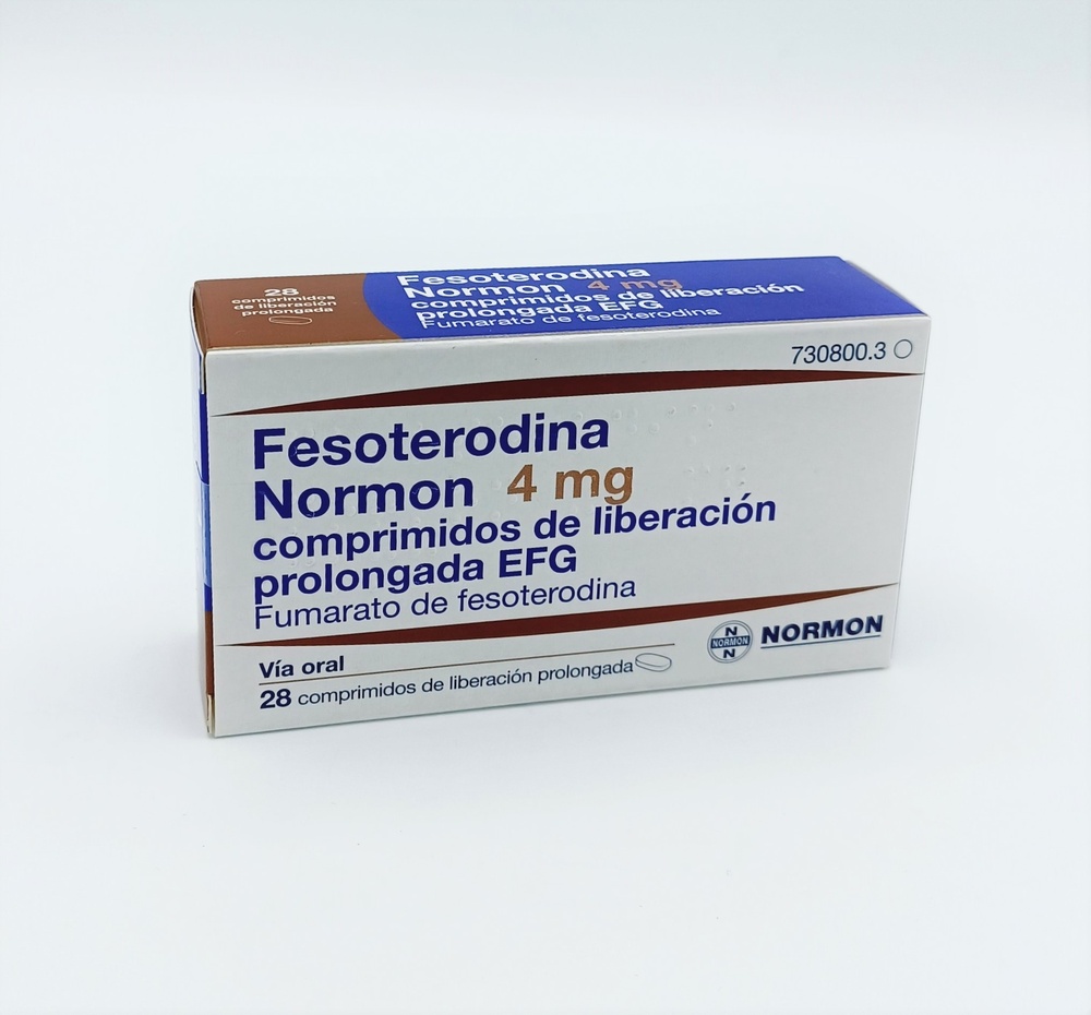 FESOTERODINA NORMON 4 mg COMPRIMIDOS DE LIBERTAÇÃO PROLONGADA