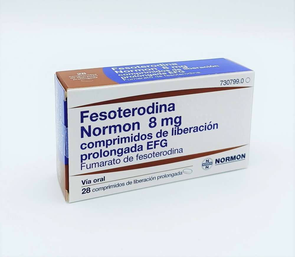 FESOTERODINA NORMON 8 mg COMPRIMIDOS DE LIBERTAÇÃO PROLONGADA