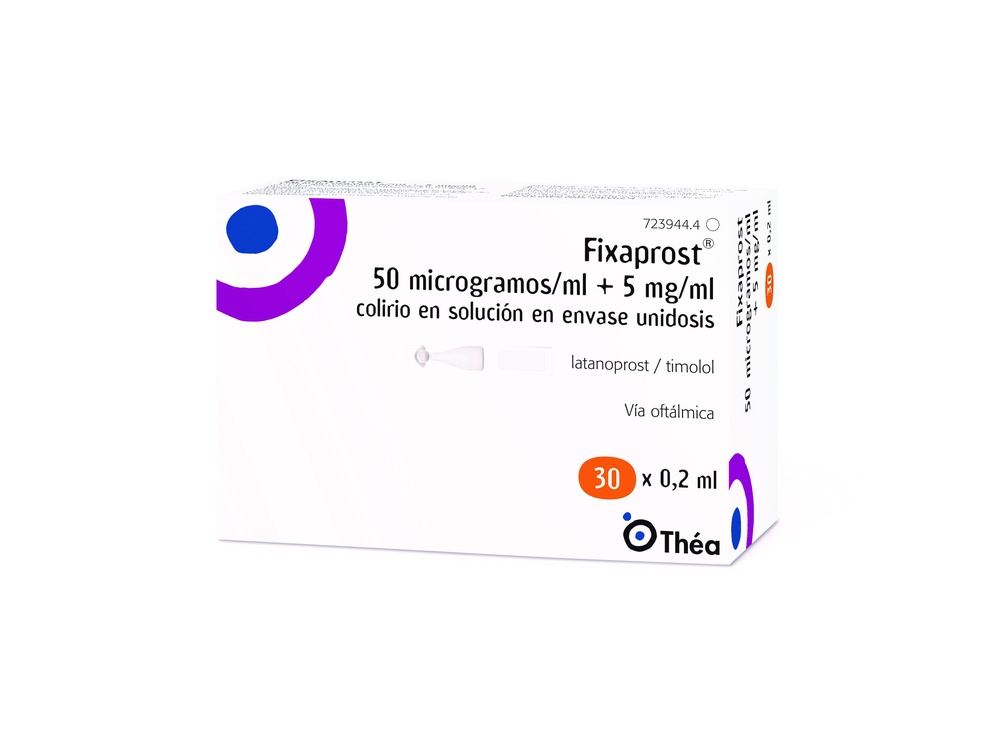FIXAPROST 50 microgramas/ml + 5 mg/ml COLÍRIO EM SOLUÇÃO EM EMBALAGENS UNIDOSE