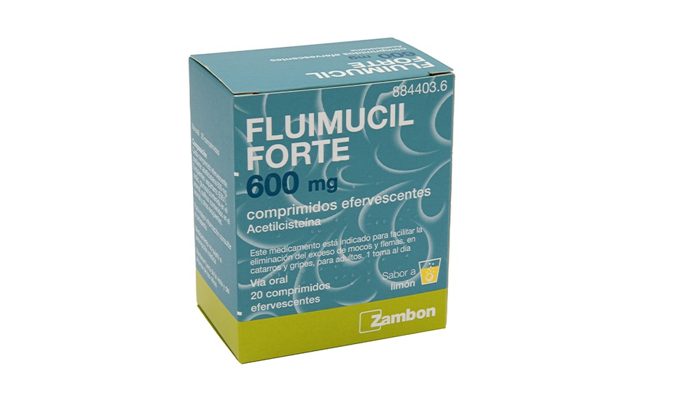 FLUIMUCIL FORTE 600 mg COMPRIMIDOS EFERVESCENTES