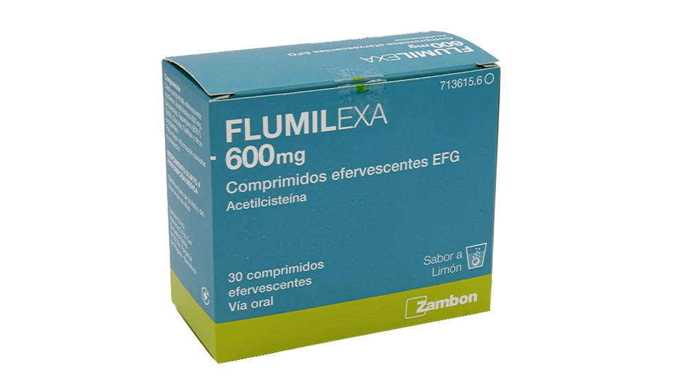 FLUMILEXA 600 mg COMPRIMIDOS EFERVESCENTES