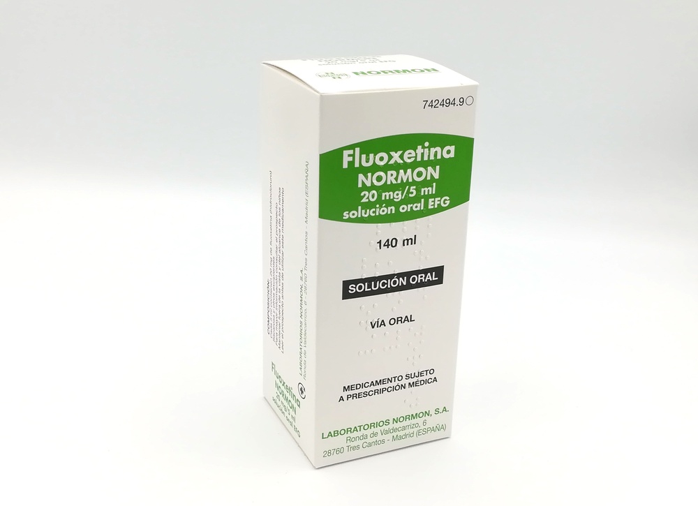 FLUOXETINA NORMON 20 mg/5 ml SOLUÇÃO ORAL