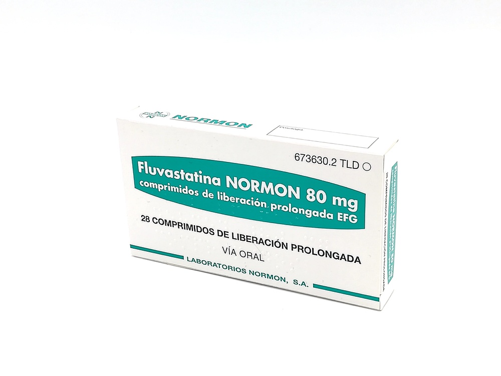 FLUVASTATINA NORMON 80 mg COMPRIMIDOS DE LIBERTAÇÃO PROLONGADA