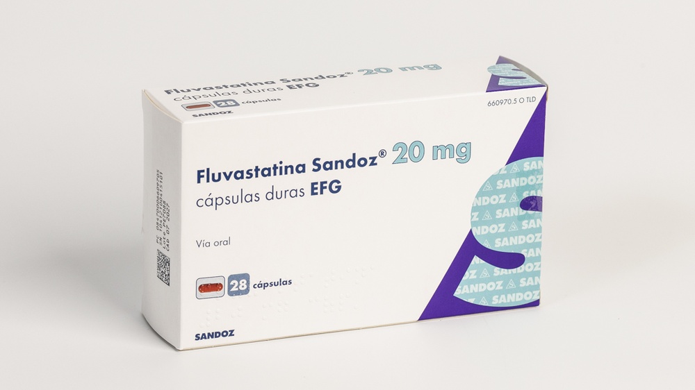 FLUVASTATINA SANDOZ 20 mg CAPSULAS DURAS