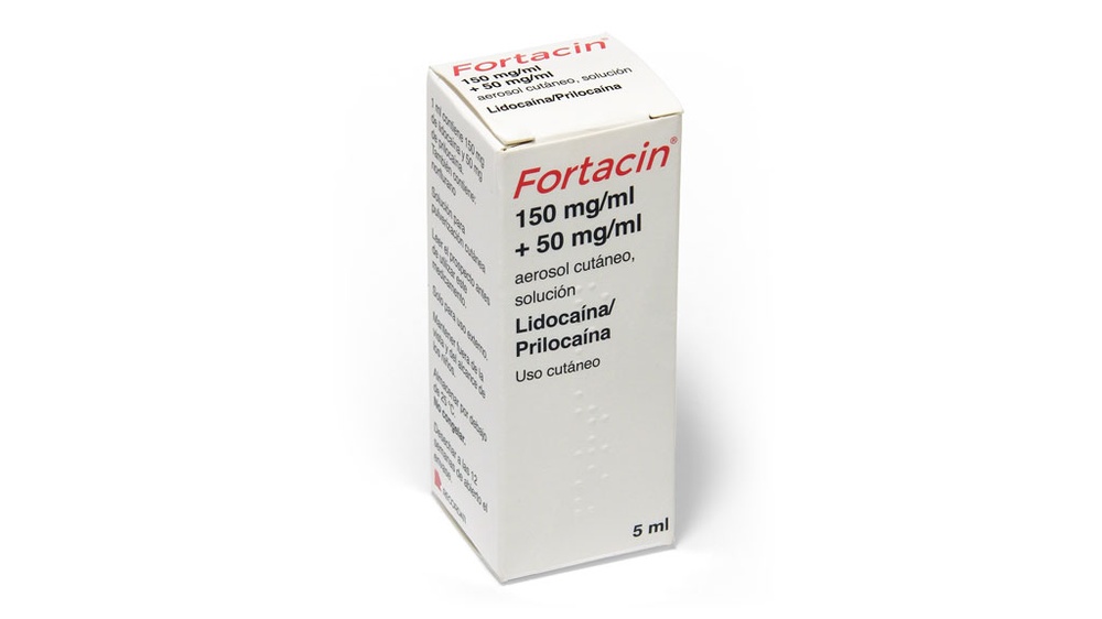 FORTACIN 150 mg/mL + 50 mg/mL SOLUÇÃO PARA PULVERIZAÇÃO CUTÂNEA