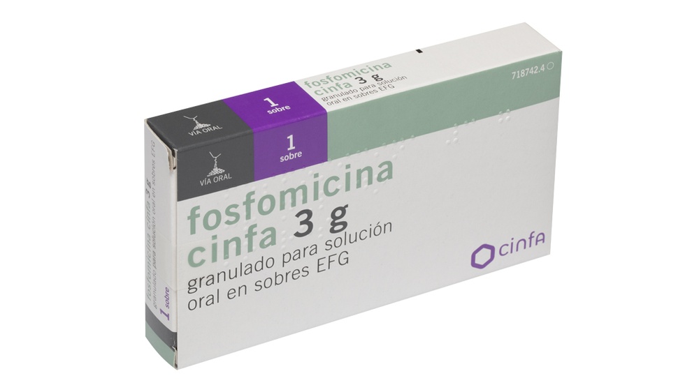 FOSFOMICINA CINFA 3 G GRANULADO PARA SOLUÇÃO ORAL