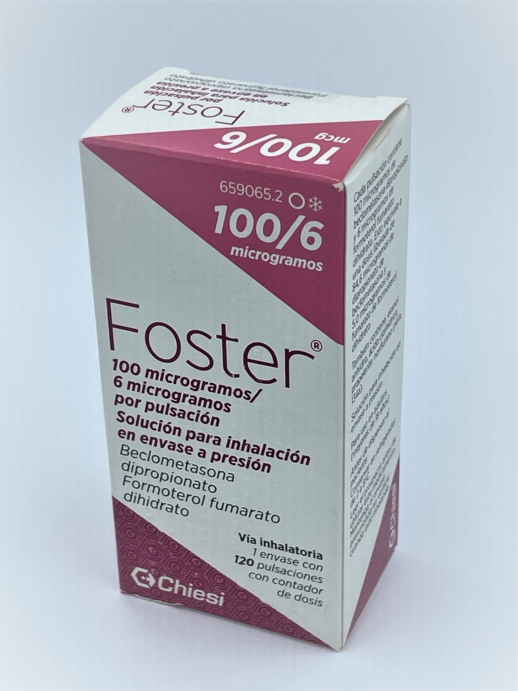 FOSTER 100 microgramas / 6 microgramas / disparo solução para inalação em embalagem pressurizada