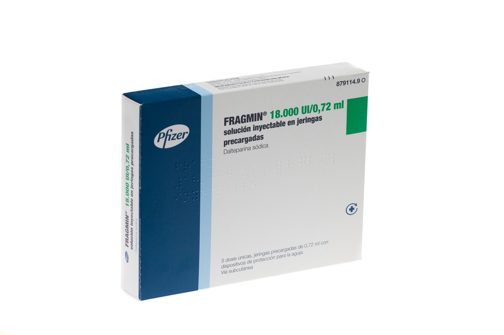 FRAGMIN 18.000 UI/0,72 ml, SOLUÇÃO INJETÁVEL EM SERINGAS PREENCHIDAS
