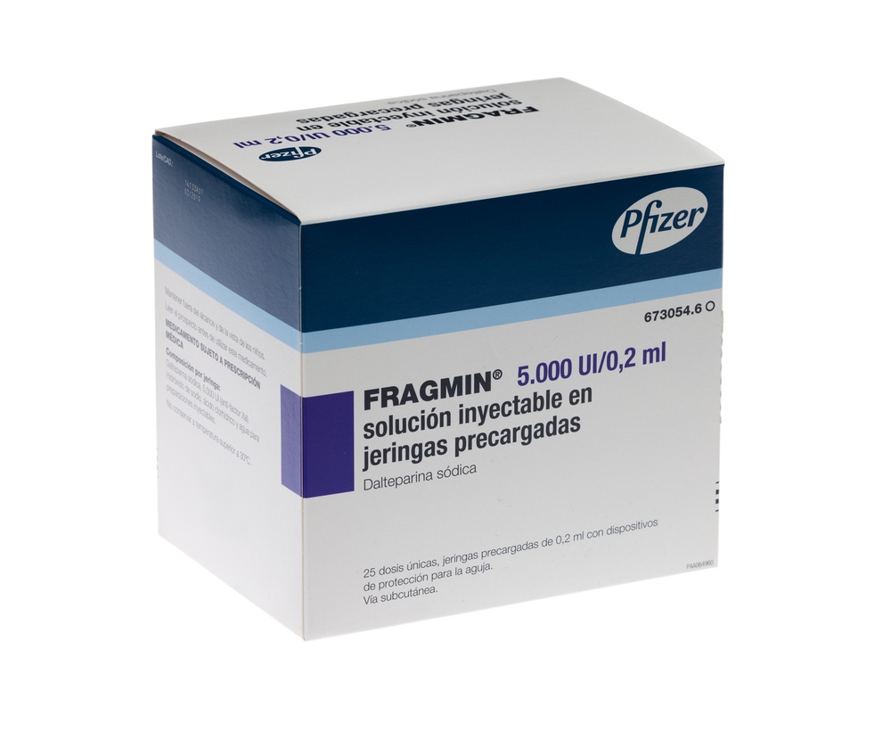 FRAGMIN 5.000 UI/0,2 ml SOLUÇÃO INJETÁVEL EM SERINGAS PREENCHIDAS