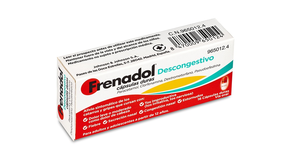 FRENADOL DESCONGESTIVO Cápsulas Duras
