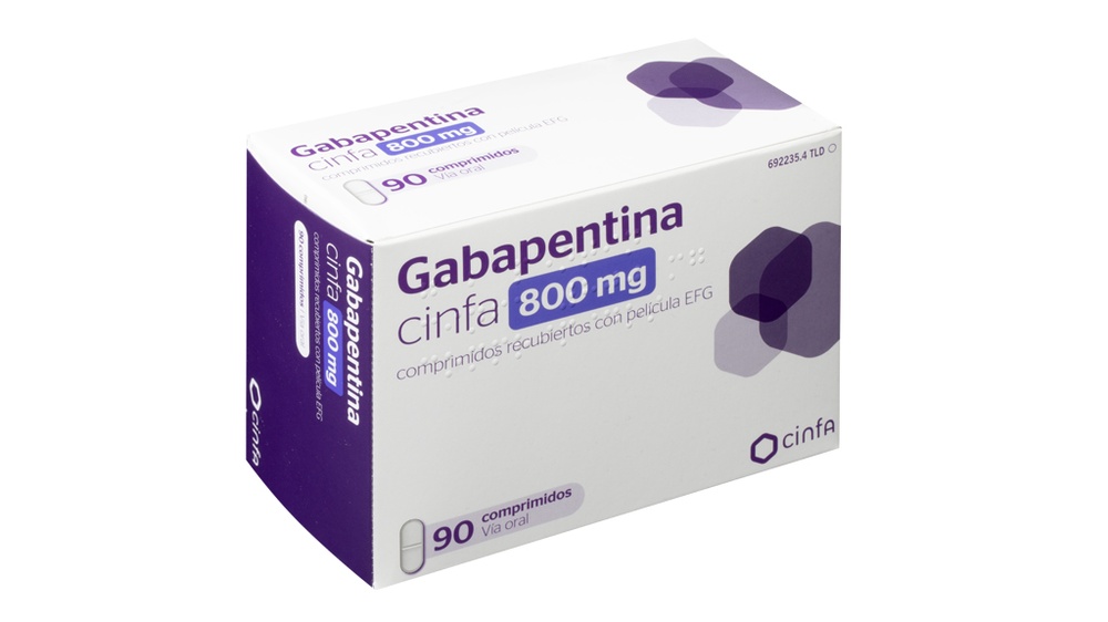 GABAPENTINA CINFA 800 MG COMPRIMIDOS REVESTIDOS POR PELÍCULA