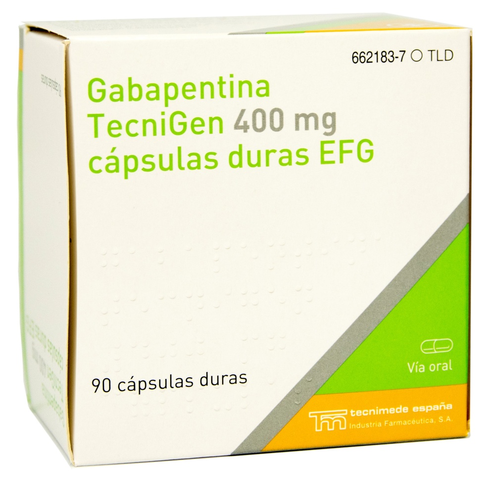 GABAPENTINA TECNIGEN 400 mg CÁPSULAS DURAS