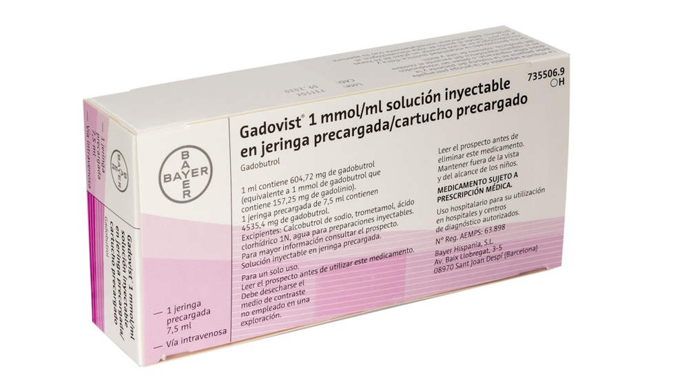 GADOVIST 1 mmol/ml SOLUÇÃO INJETÁVEL EM SERINGA PREENCHIDA/CARTUCHO PREENCHIDO