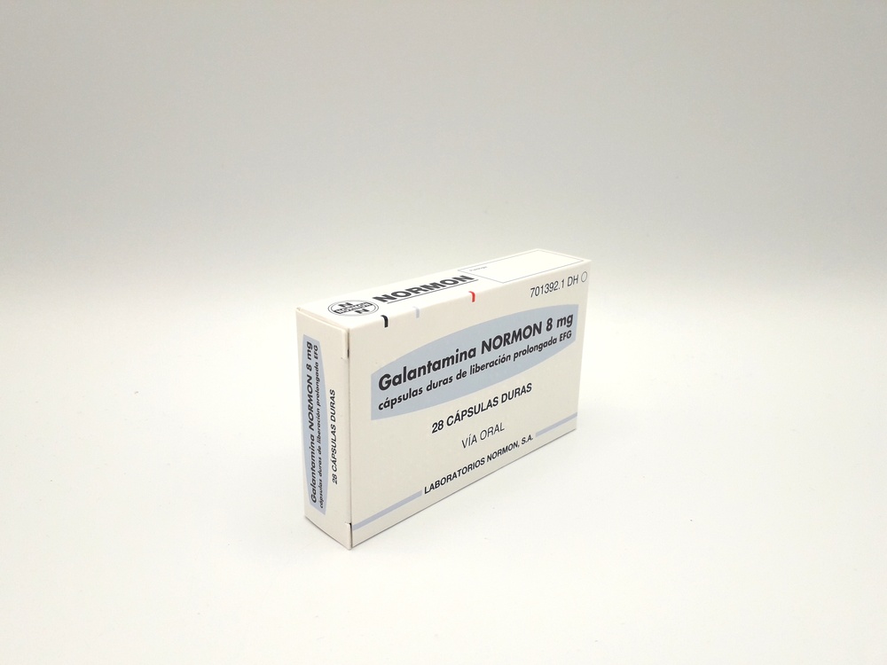 GALANTAMINA NORMON 8 mg CÁPSULAS DE LIBERTAÇÃO PROLONGADA DURAS