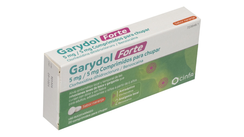 GARYDOL FORTE 5 mg/5 mg COMPRIMIDOS PARA CHUPAR