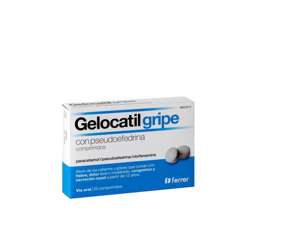 GELOCATIL GRIPE com PSEUDOEFEDRINA comprimidos
