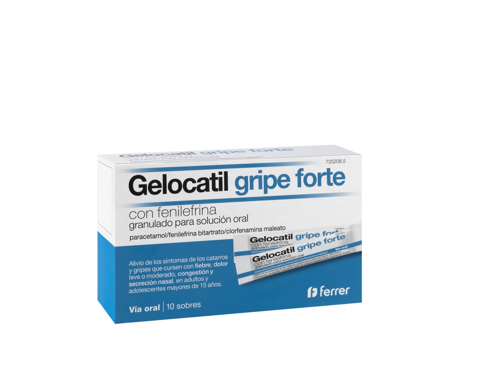 GELOCATIL GRIPE FORTE COM FENILEFRINA GRÂNULOS PARA SOLUÇÃO ORAL