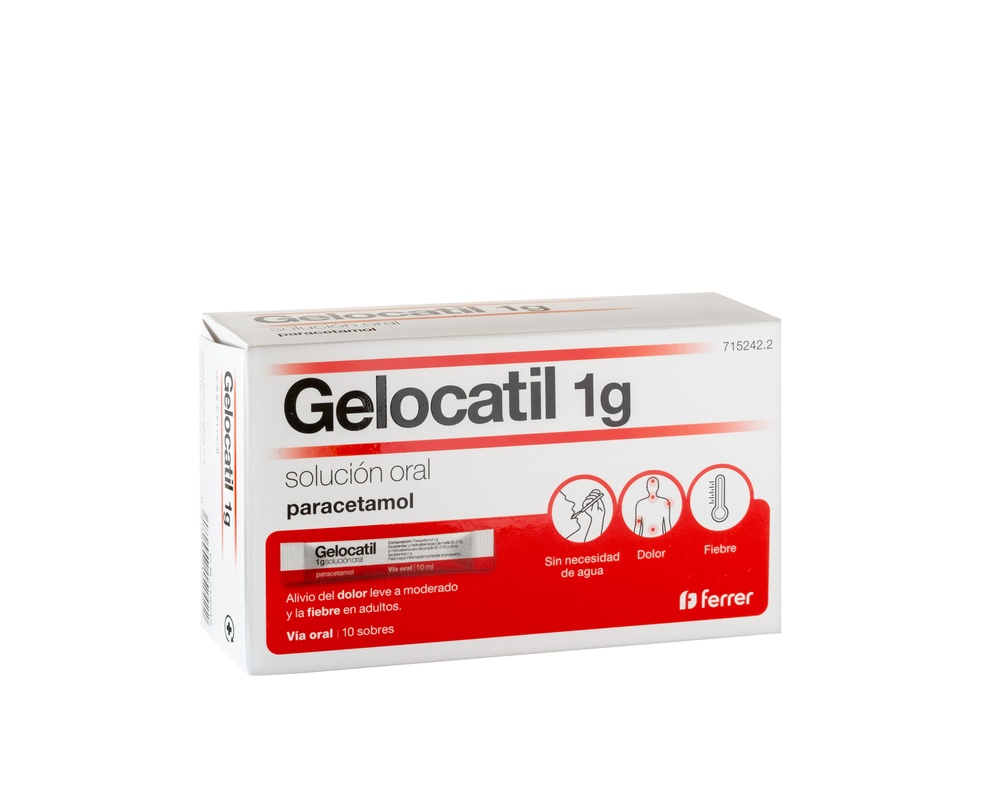 GELOCATIL 1 g SOLUÇÃO ORAL