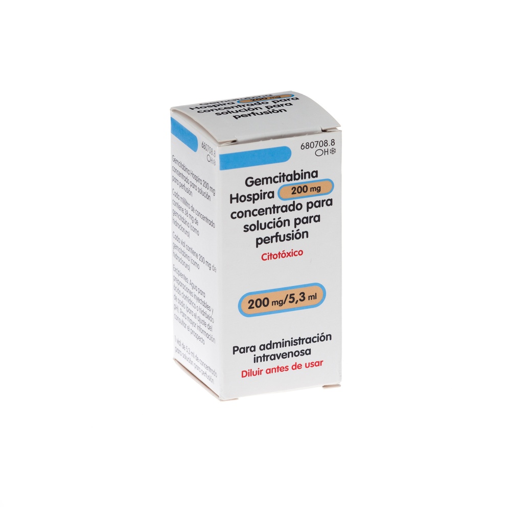 GEMCITABINA HOSPIRA 200 mg CONCENTRADO PARA SOLUÇÃO PARA PERFUSÃO