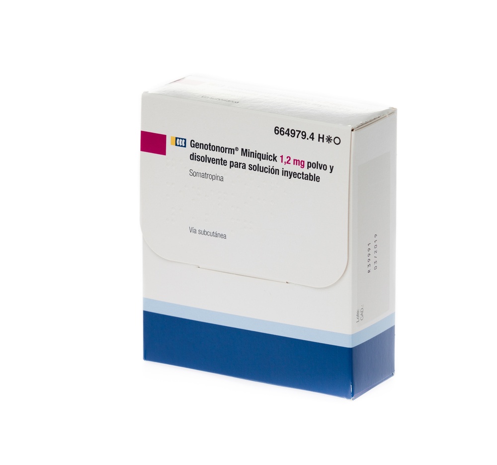 GENOTONORM MINIQUICK 1,2 mg PÓ E SOLVENTE PARA SOLUÇÃO INJETÁVEL