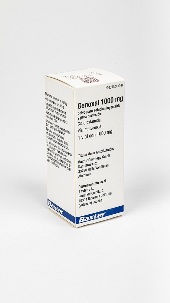 GENOXAL 1000 mg PÓ PARA SOLUÇÃO INJETÁVEL E PARA PERFUSÃO