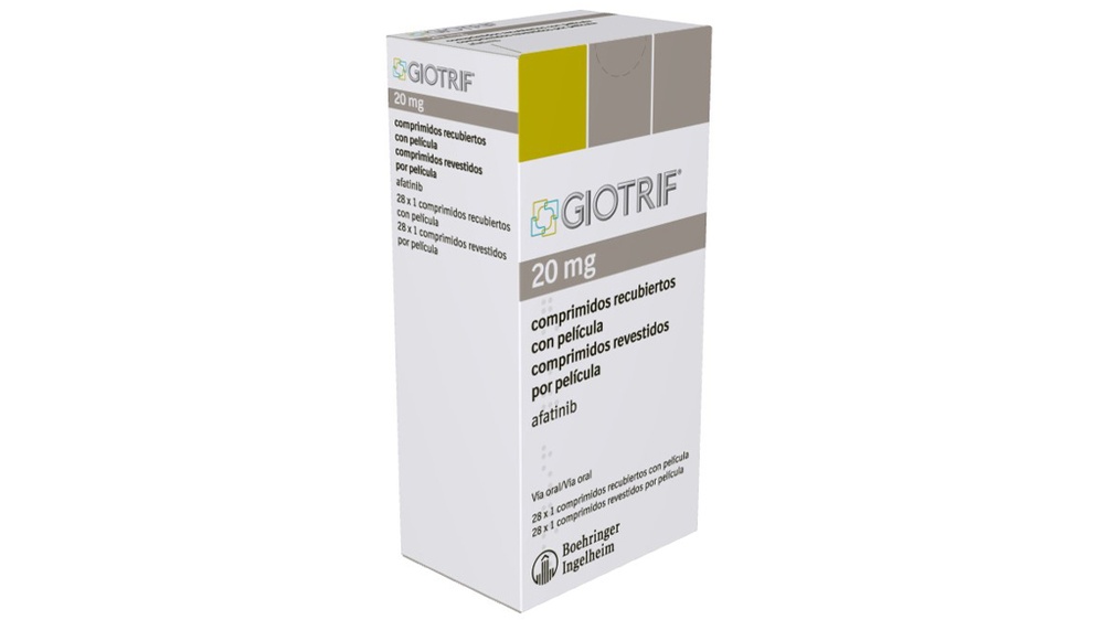 GIOTRIF 20 mg COMPRIMIDOS REVESTIDOS POR PELÍCULA