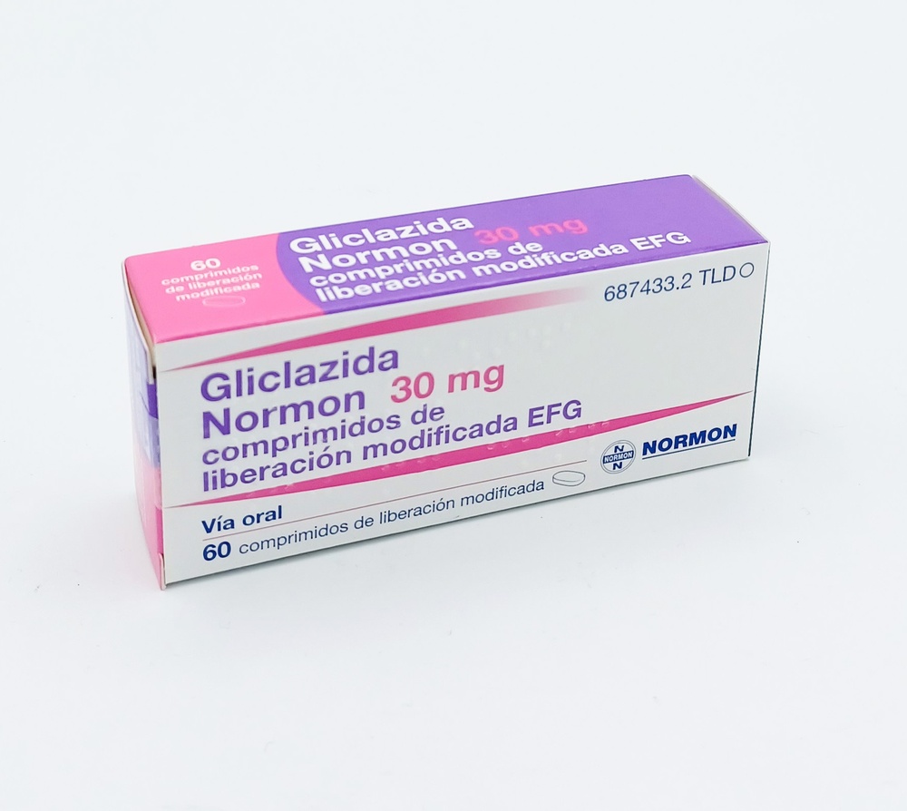 GLICLAZIDA NORMON 30 mg COMPRIMIDOS DE LIBERTAÇÃO MODIFICADA