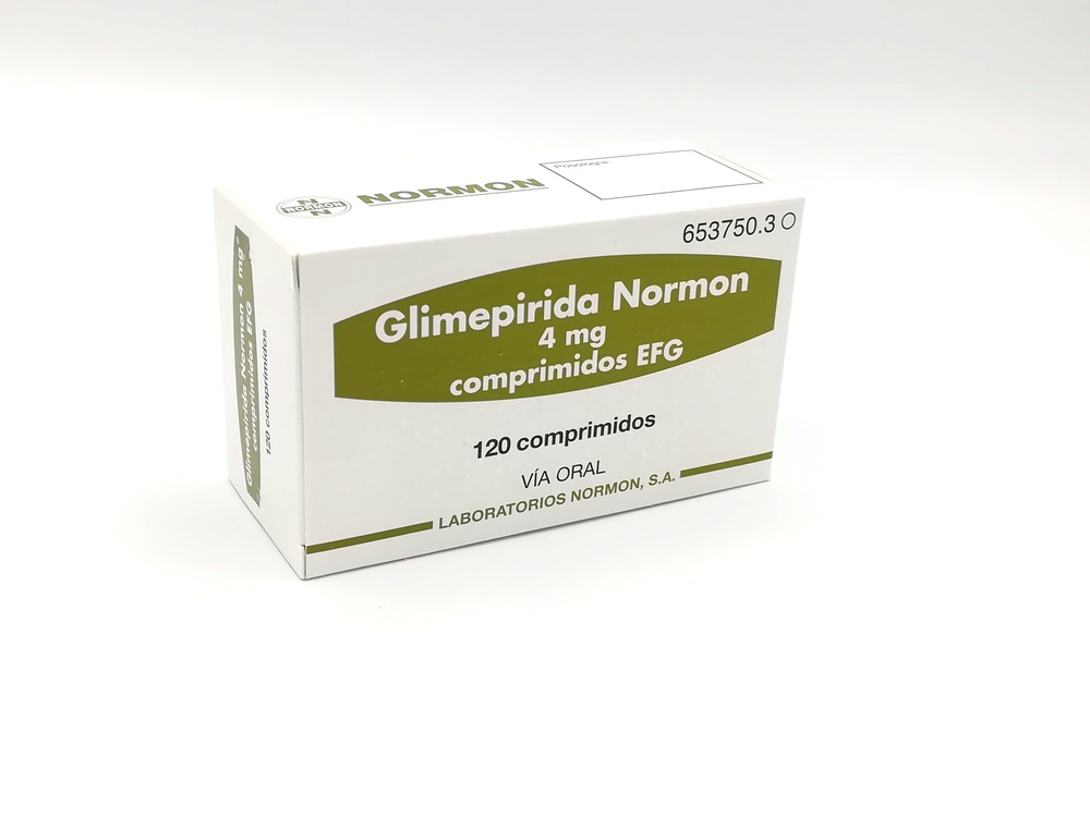 GLIMEPIRIDA NORMON 4 mg COMPRIMIDOS
