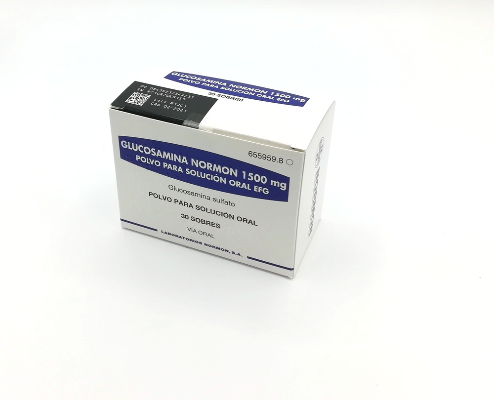 GLUCOSAMINA NORMON 1500 mg PÓ PARA SOLUÇÃO ORAL