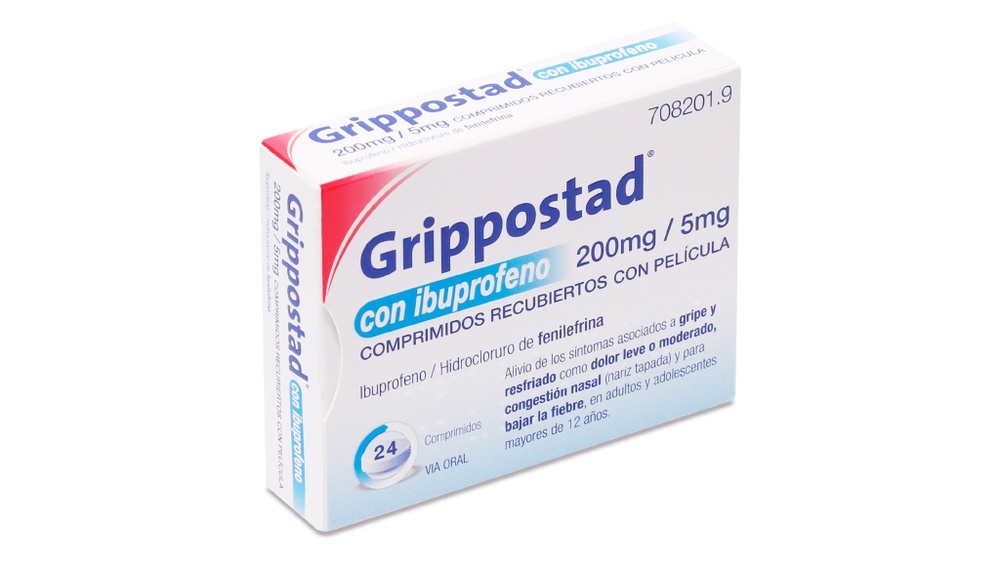 GRIPPOSTAD COM IBUPROFENO 200 MG/5 MG COMPRIMIDOS REVESTIDOS POR PELÍCULA