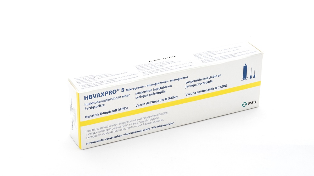 HBVAXPRO 5 microgramas, SUSPENSÃO INJETÁVEL EM SERINGA PREENCHIDA